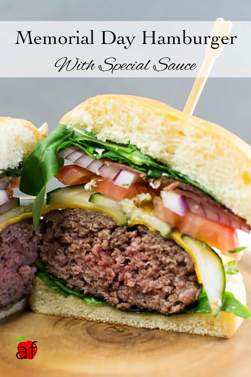 Big Juicy Hamburger Made With Secret Sauce - Artzy Foodie