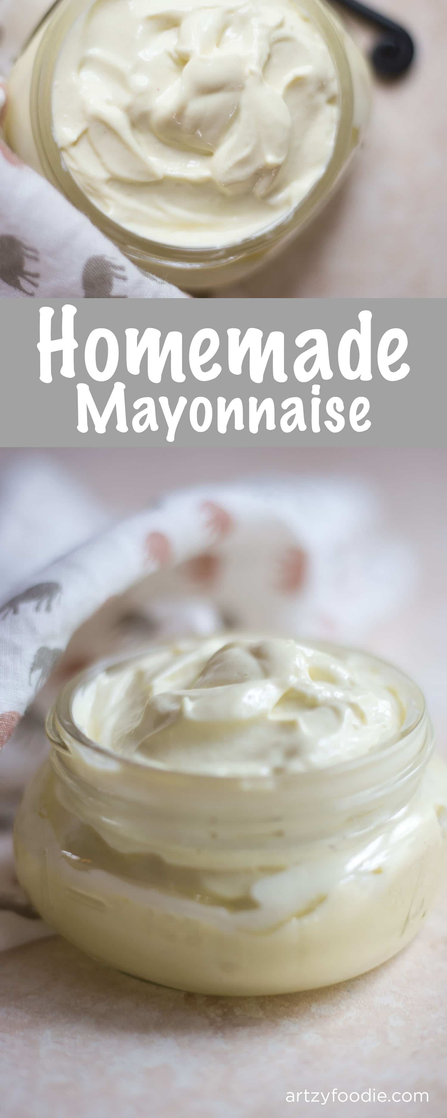 Homemade mayonnaise is surprisingly simple and oh so tasty! |artzyfoodie.com|