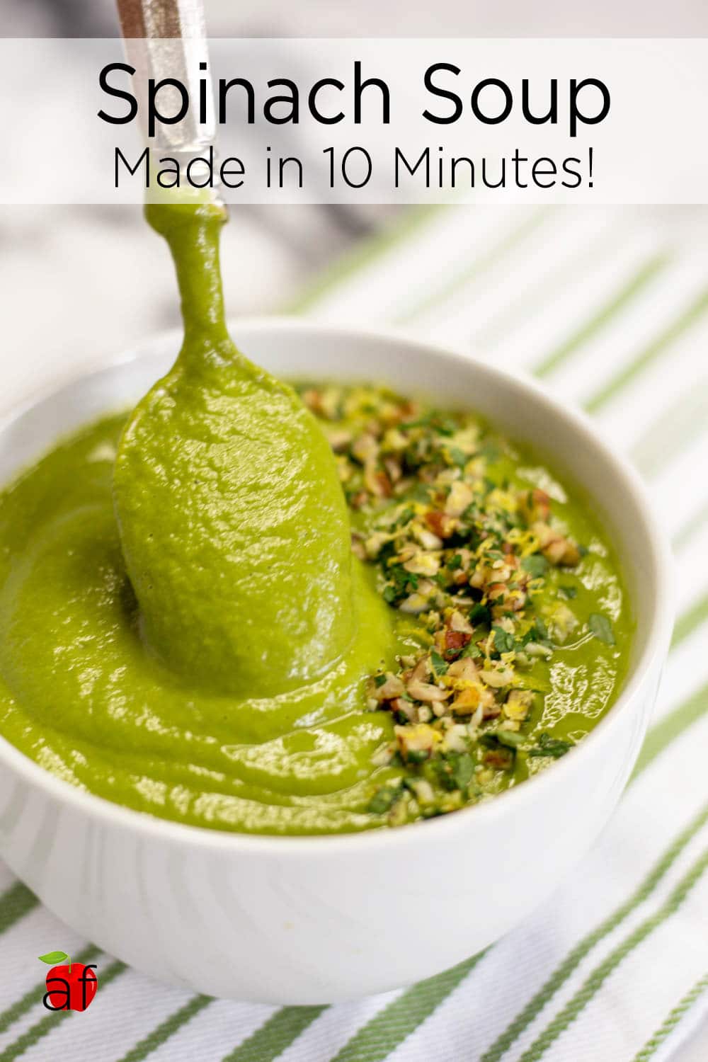 Spinach Soup - Artzy Foodie