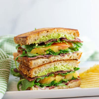 BLT With Smashed Avocado - Artzy Foodie