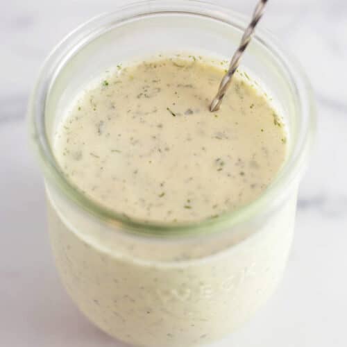 Homemade Low Calorie Buttermilk Ranch Dressing - Artzy Foodie