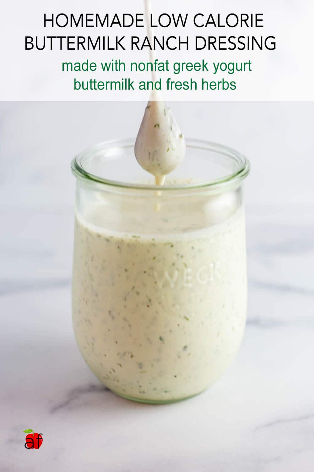 Homemade Low Calorie Buttermilk Ranch Dressing Artzy Foodie