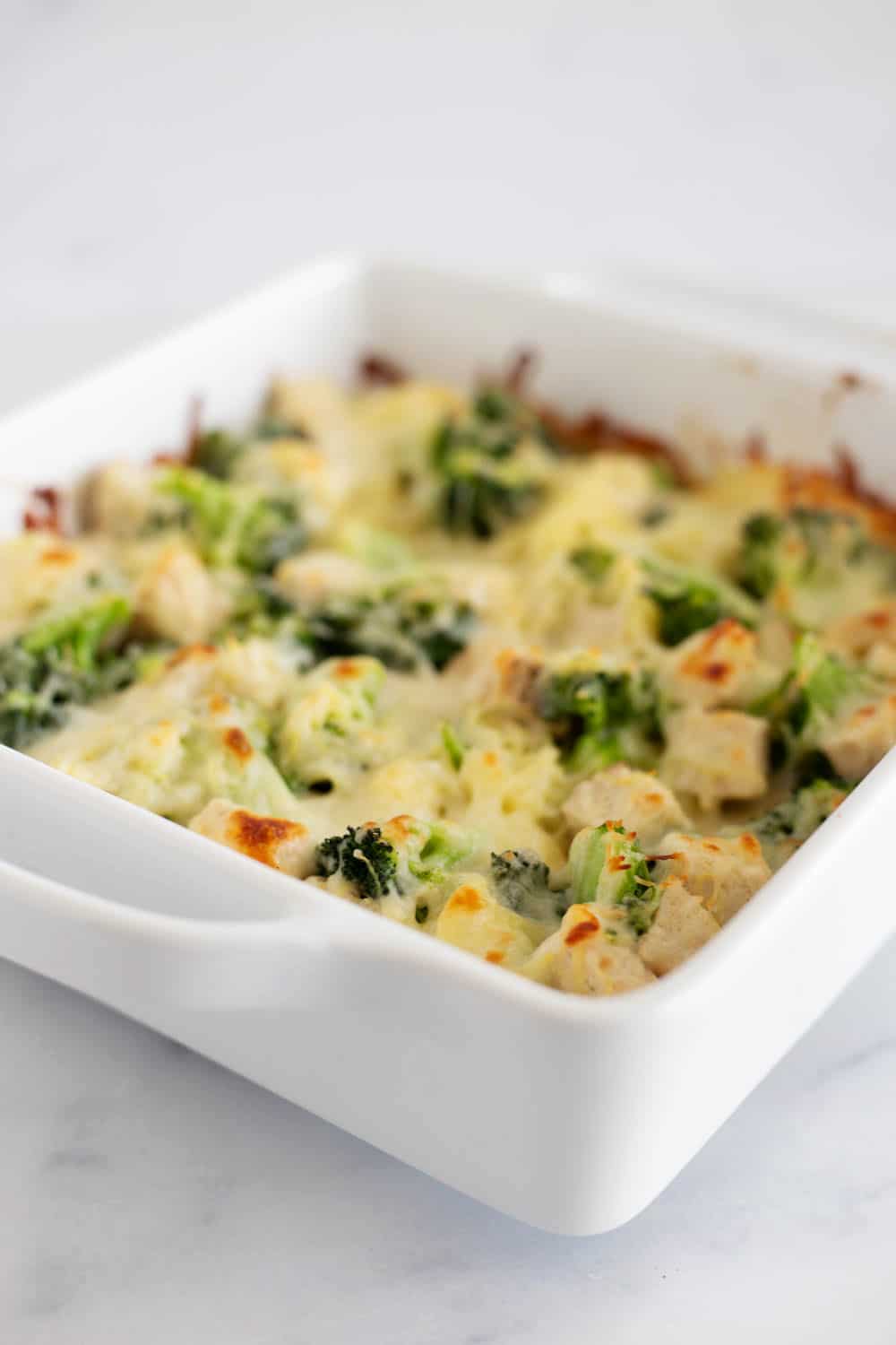 Cheesy Chicken and Broccoli Spaghetti Squash Bake - Artzy Foodie